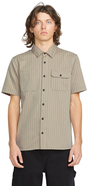 Volcom Trade Stone SS Light Khaki - L 