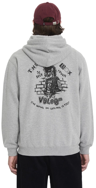 Volcom Catastrophy Zip Heather Grey - L 
