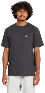 Volcom Circle Blanks HTH SS Tee Heather Black