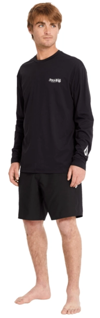 Volcom Pistol Surf LS Tee Black - L 