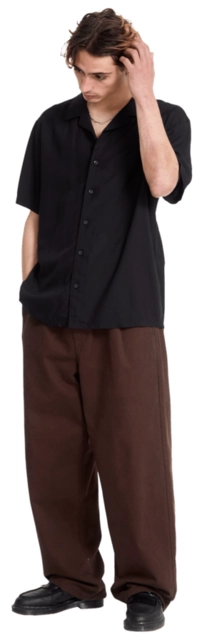 Volcom Single Stone SS Gloss Black - L 