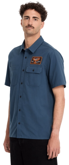 Volcom Slab City SS Midnight Blue - L 