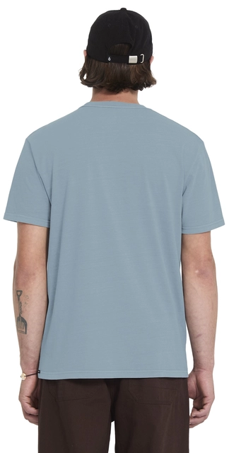 Volcom Solid Stone Emb SS Tee Tradewinds - L 