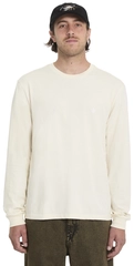 Volcom Stone Blanks Basic LS Tee Dirty White - L