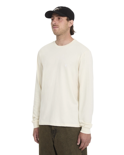 Volcom Stone Blanks Basic LS Tee Dirty White - L 