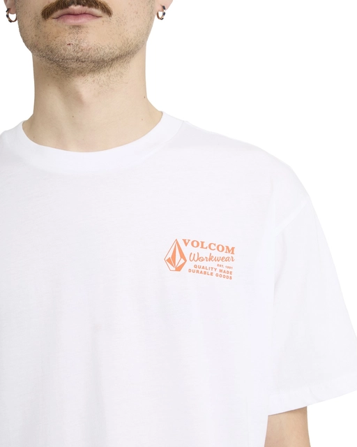 Volcom Workwear SS Tee White Combo - L 