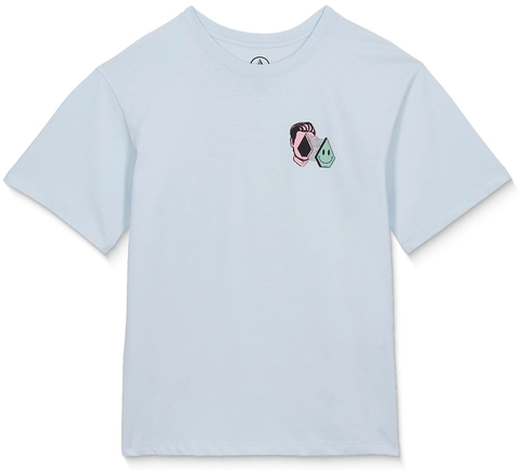 Volcom Aura Basic SS Tee Light Blue Acid