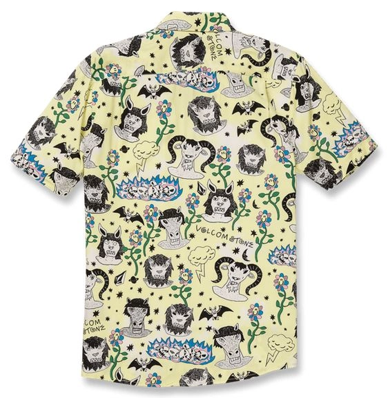 Volcom Surf Vitals Ozzy Woven Glimmer Yellow - M 